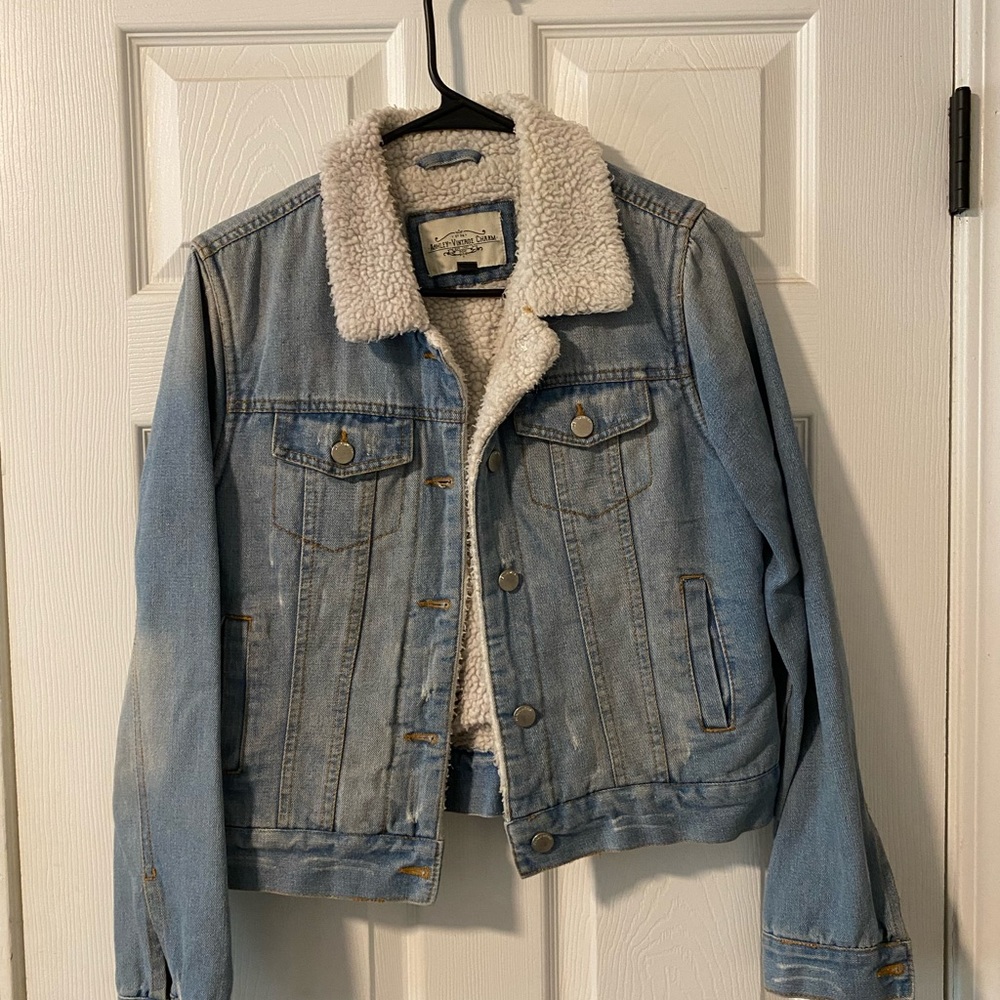 Sherpa Lined Denim Jacket